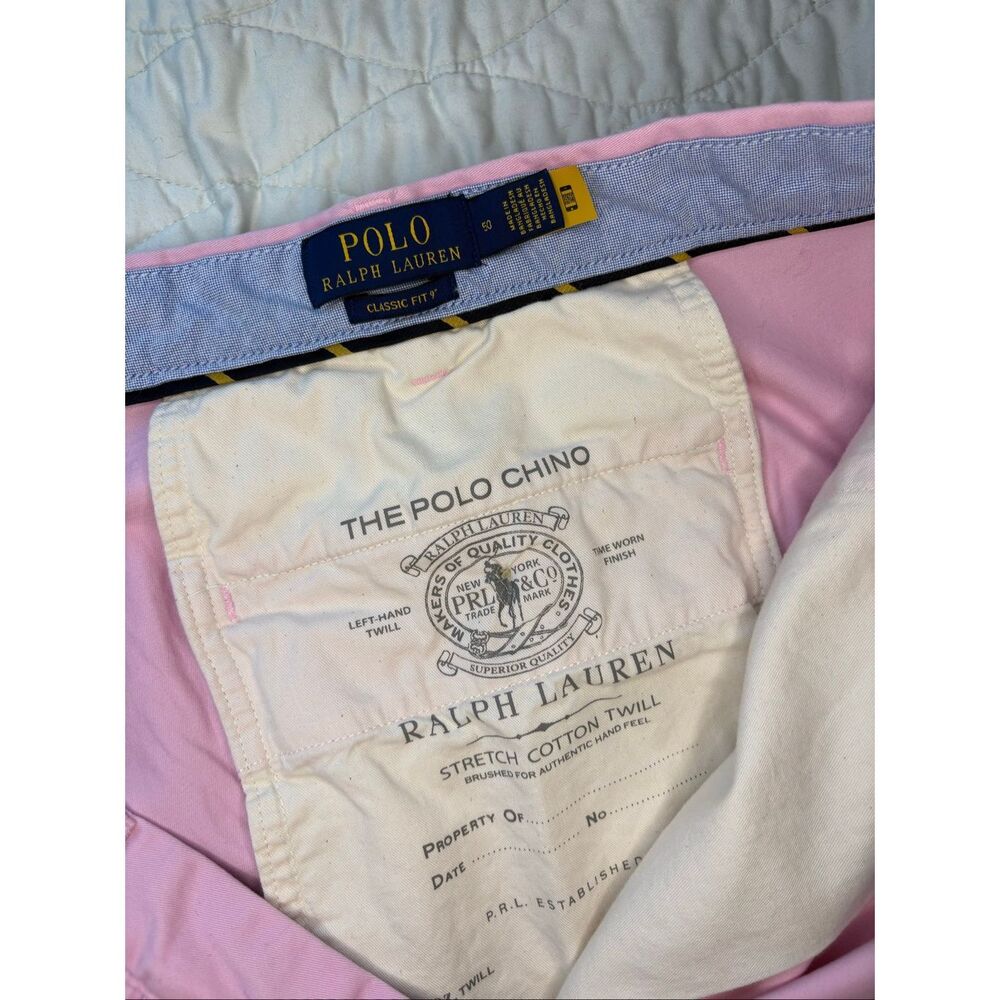 Polo Ralph Lauren pink classic fit shorts - 9” inseam - 50 - Picture 5 of 6